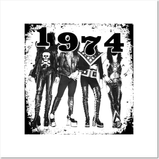 1974 Glam Rock for Light Shirts Posters and Art